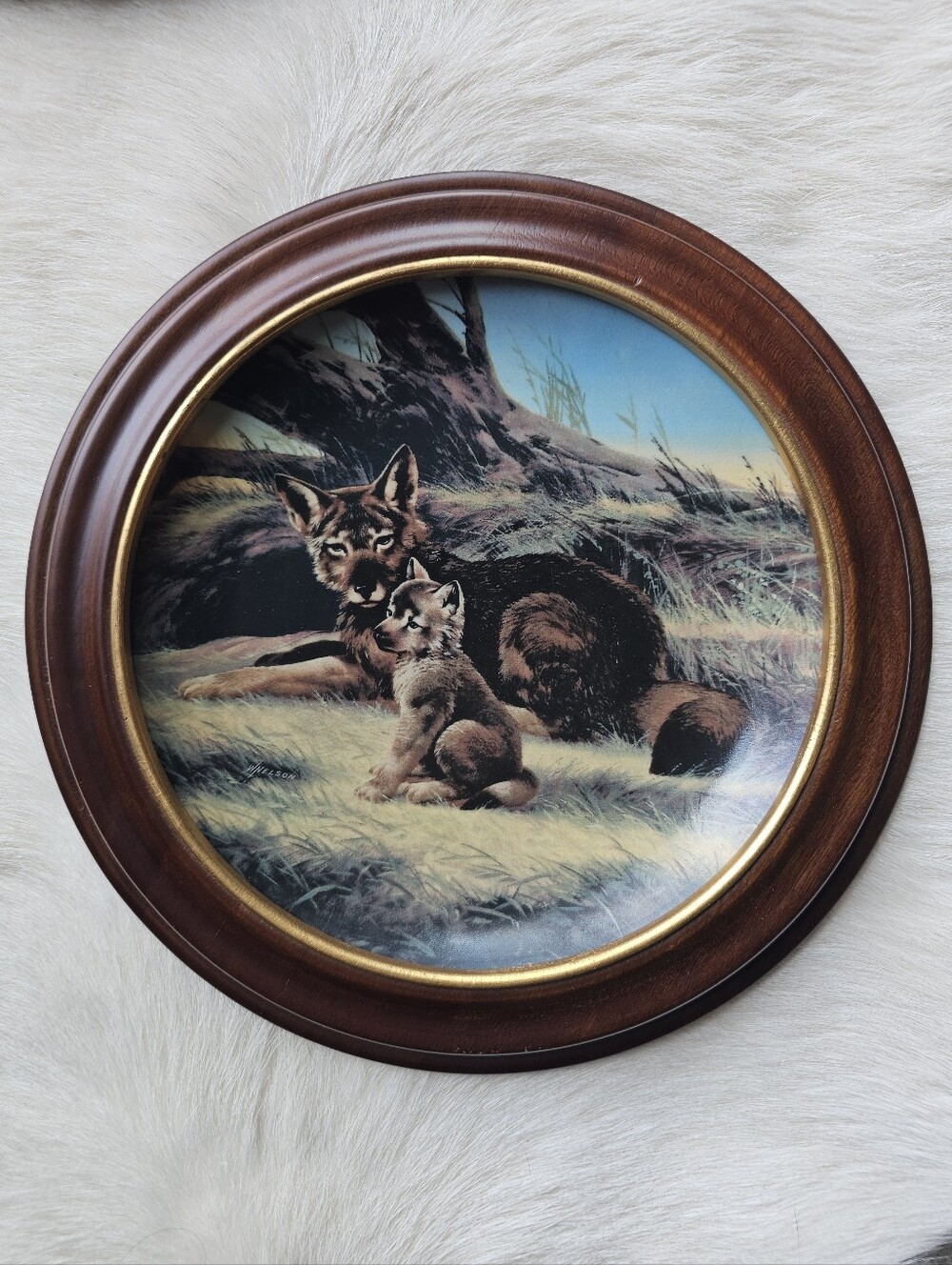 W.S. George China "The Red Wolf" By Will Nelson Collectible Plate